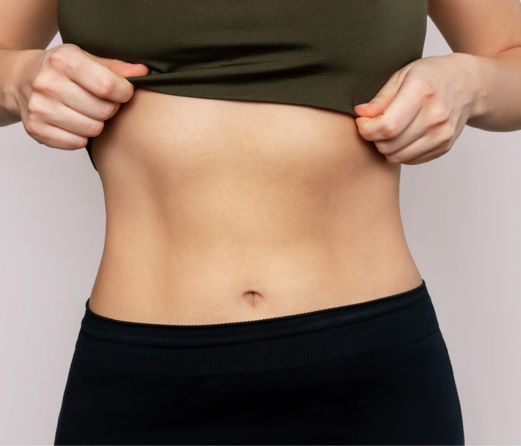 close up of toned stomach (model)